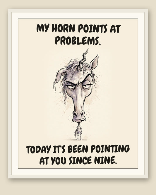The same print shown framed with a cream mat — frame for display only, not included