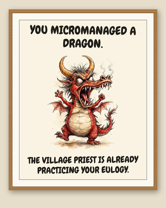 The same print shown framed with a cream mat — frame for display only, not included