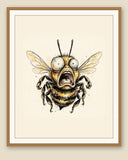 The same wordless print shown framed with a cream mat — frame for display only, not included