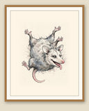 The same wordless print shown framed with a cream mat — frame for display only, not included