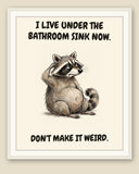 The same print shown framed with a cream mat — frame for display only, not included