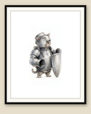 The same wordless print shown framed with a cream mat — frame for display only, not included