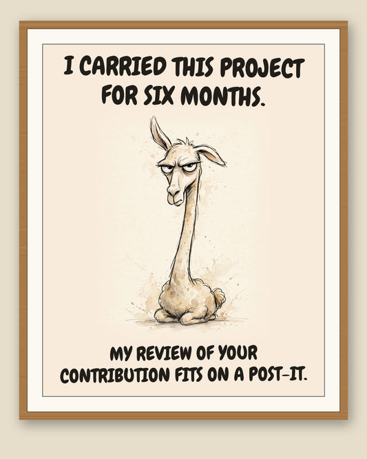 The same print shown framed with a cream mat — frame for display only, not included