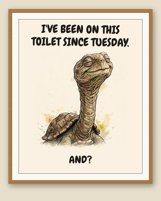 The same print shown framed with a cream mat — frame for display only, not included
