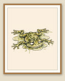 The same wordless print shown framed with a cream mat — frame for display only, not included