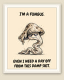 The same print shown framed with a cream mat — frame for display only, not included