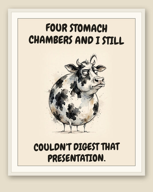 The same print shown framed with a cream mat — frame for display only, not included