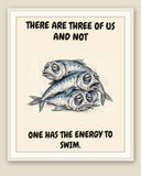 The same print shown framed with a cream mat — frame for display only, not included