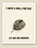 The same print shown framed with a cream mat — frame for display only, not included