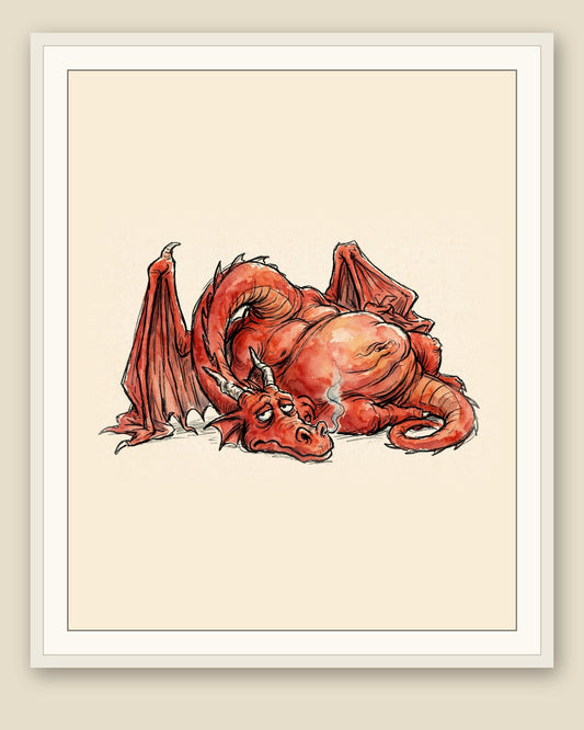 The same wordless print shown framed with a cream mat — frame for display only, not included