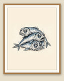 The same wordless print shown framed with a cream mat — frame for display only, not included