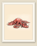 The same wordless print shown framed with a cream mat — frame for display only, not included