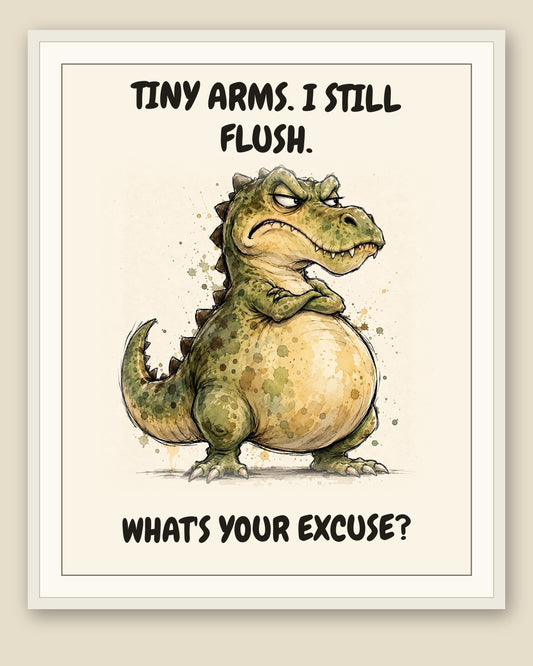 The same print shown framed with a cream mat — frame for display only, not included