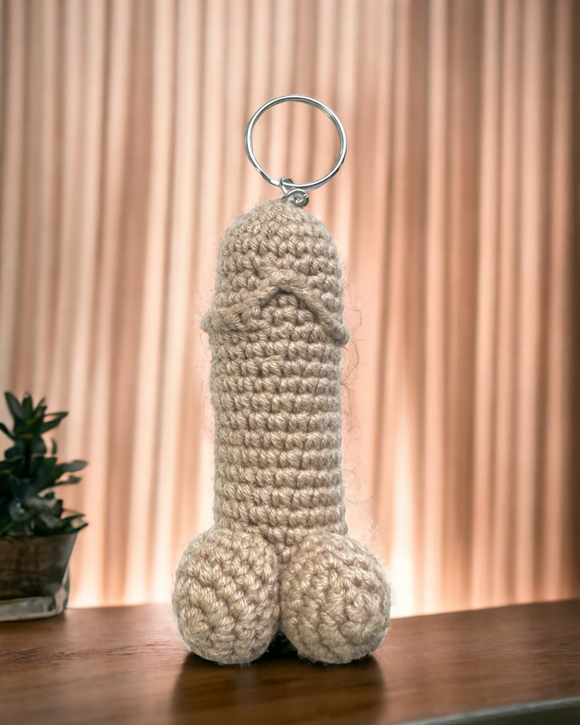Crotchet Keychains | Handmade Gift For Her  | Snazzy Personalized Charm | Unique Fantasy | Funny Present For Him | Snarky Adult Gift