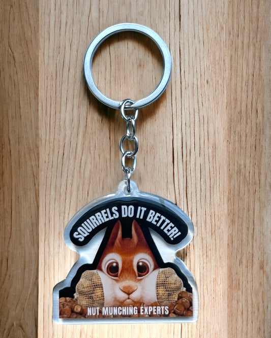 Squirrel acrylic keychain