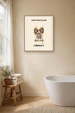 Lifestyle display mockup — frame not included. Aries Ram zodiac art print.