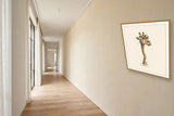 The same wordless print shown hanging on a wall — frame for display only, not included