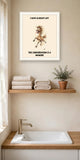 Lifestyle display mockup — frame not included. Sagittarius Horse zodiac art print.