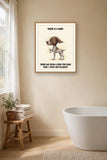 Lifestyle display mockup — frame not included. Furious — The Point German Shorthaired Pointer art print.