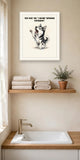 Lifestyle display mockup — frame not included. Furious Siberian Husky art print.