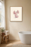 The same wordless print shown hanging on a wall — frame for display only, not included