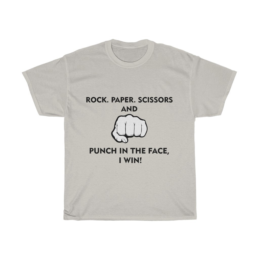 Unisex Heavy Cotton Tee - Rock paper scissors