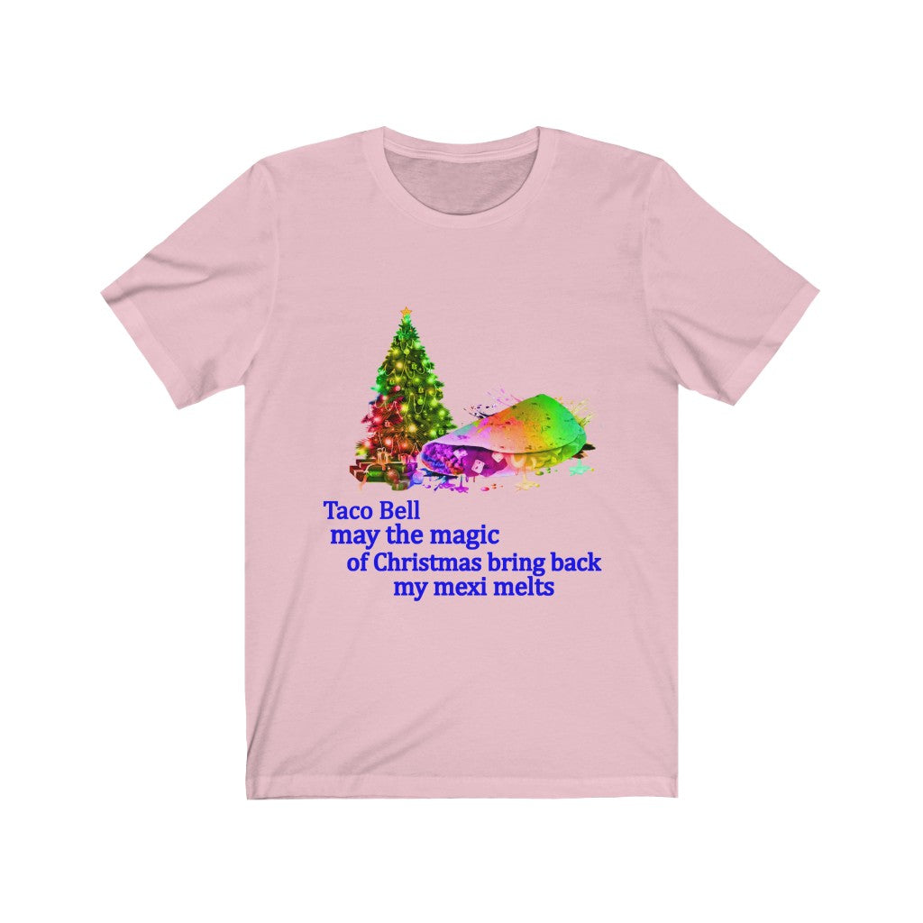 Taco Bell Christmas Unisex Jersey Short Sleeve T-shirt