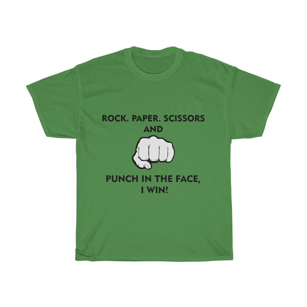 Unisex Heavy Cotton Tee - Rock paper scissors