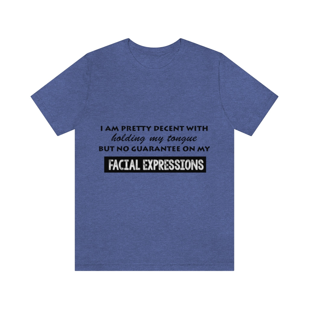 Unisex Jersey Short Sleeve Tee - Facial Expressions