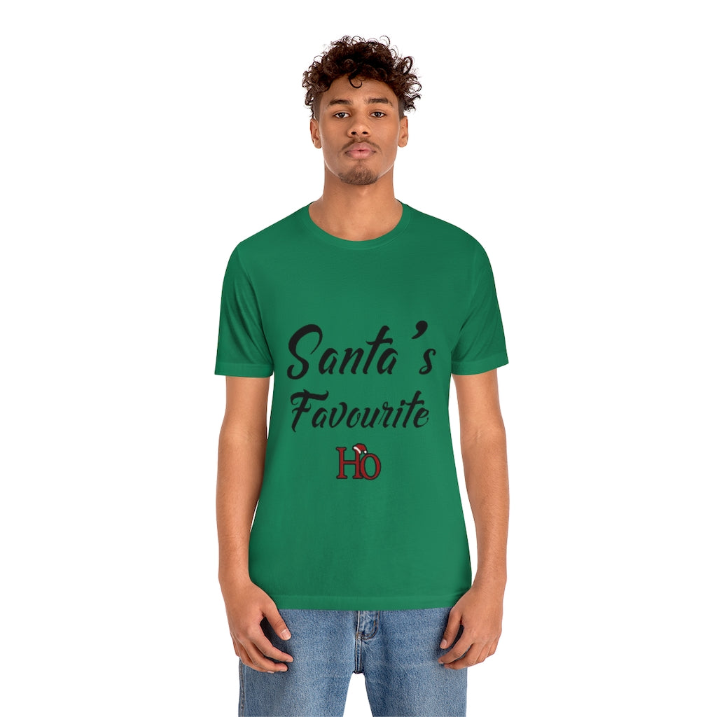 Santa's Favourite Ho Christmas Unisex Jersey Short Sleeve T-shirt