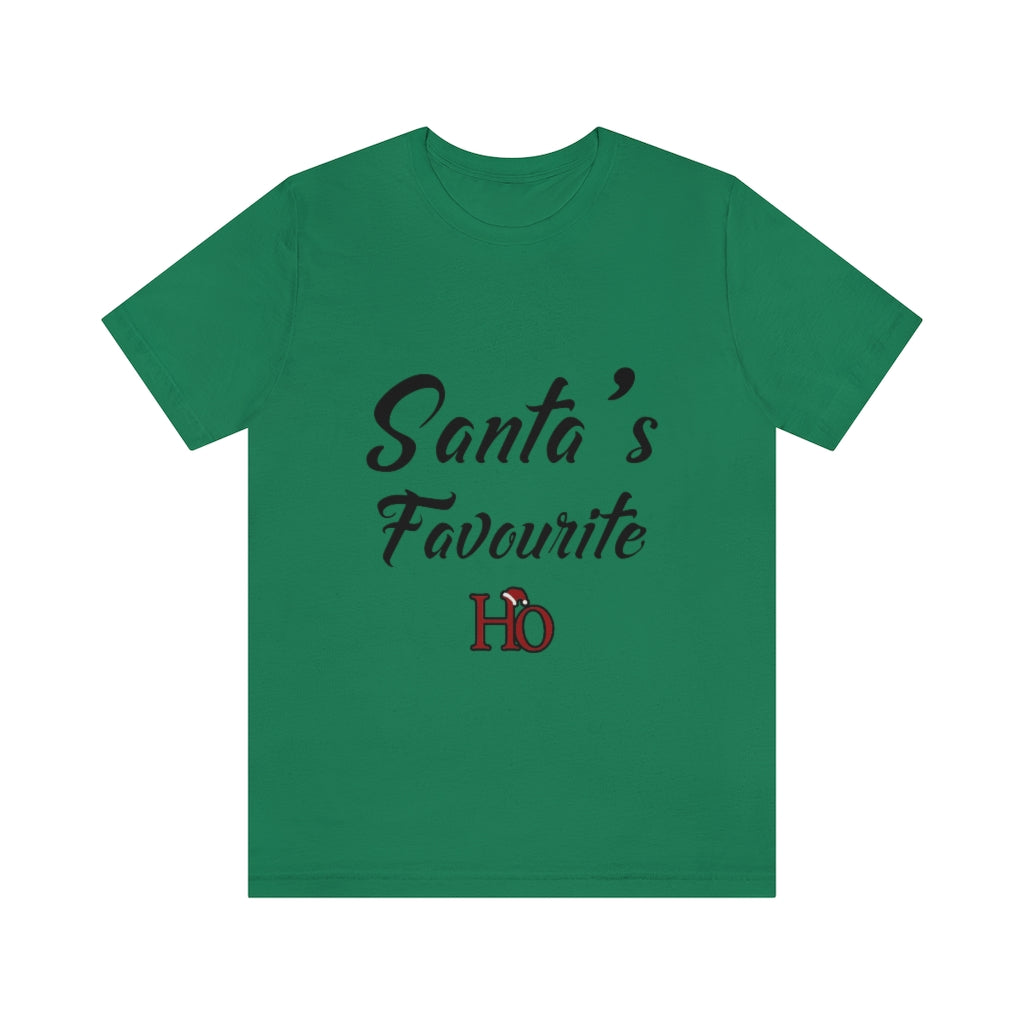 Santa's Favourite Ho Christmas Unisex Jersey Short Sleeve T-shirt