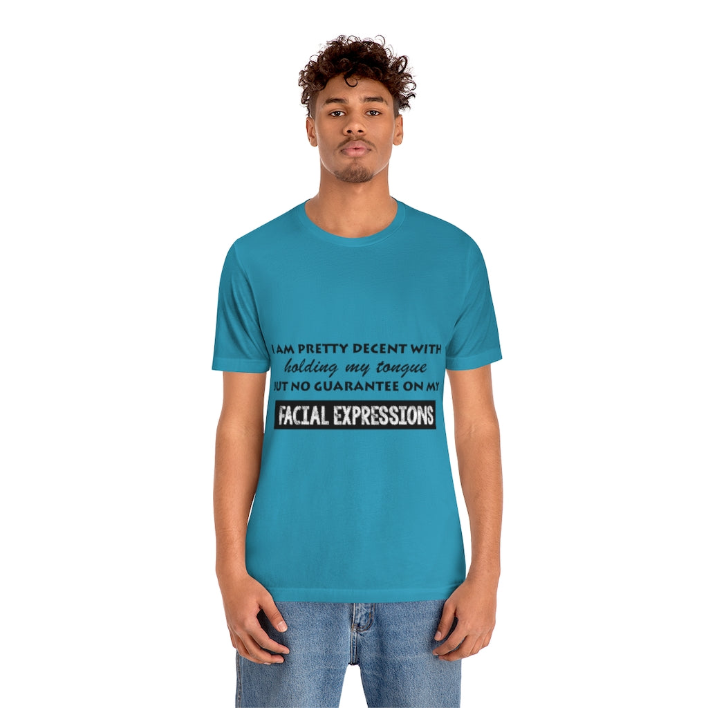 Unisex Jersey Short Sleeve Tee - Facial Expressions