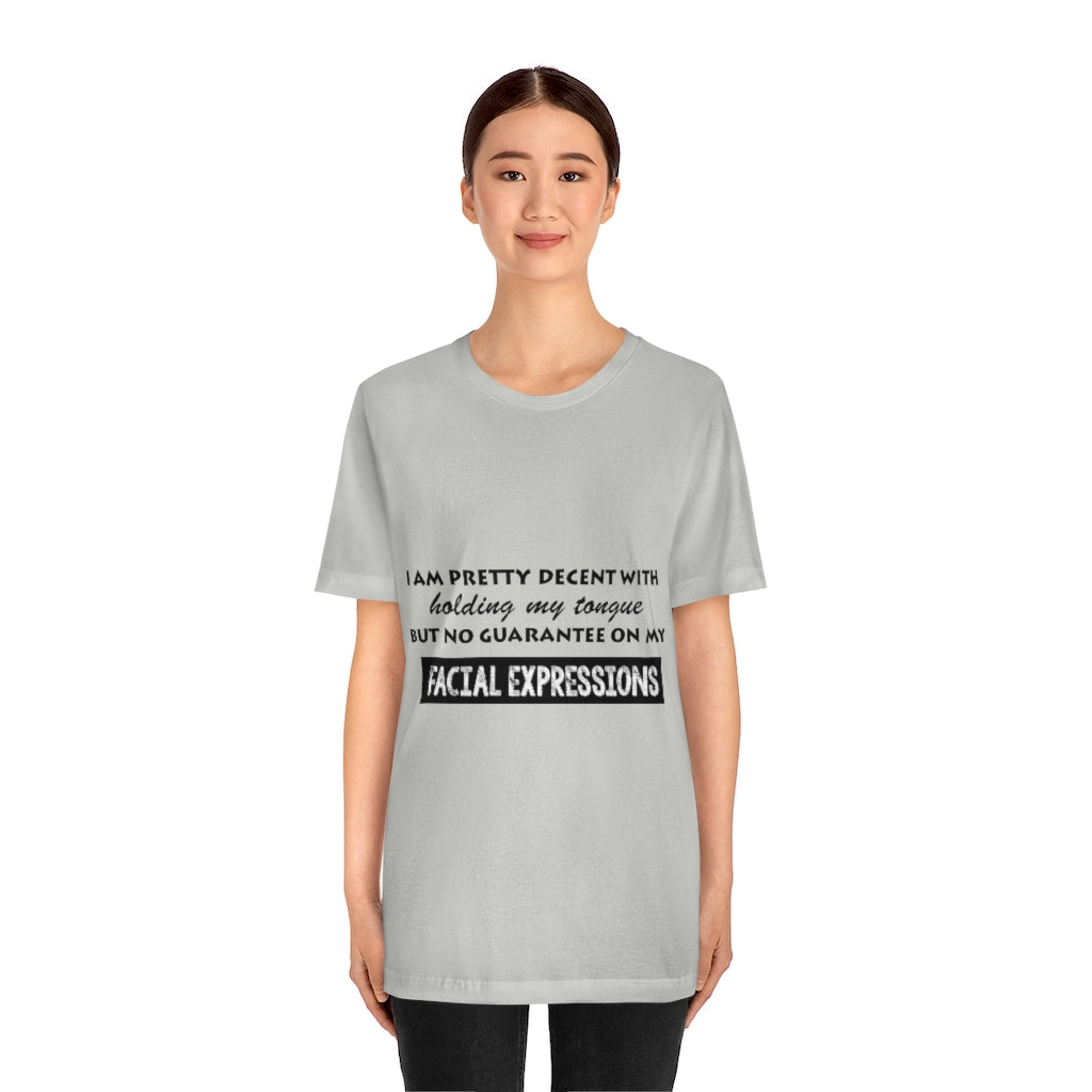 Unisex Jersey Short Sleeve Tee - Facial Expressions