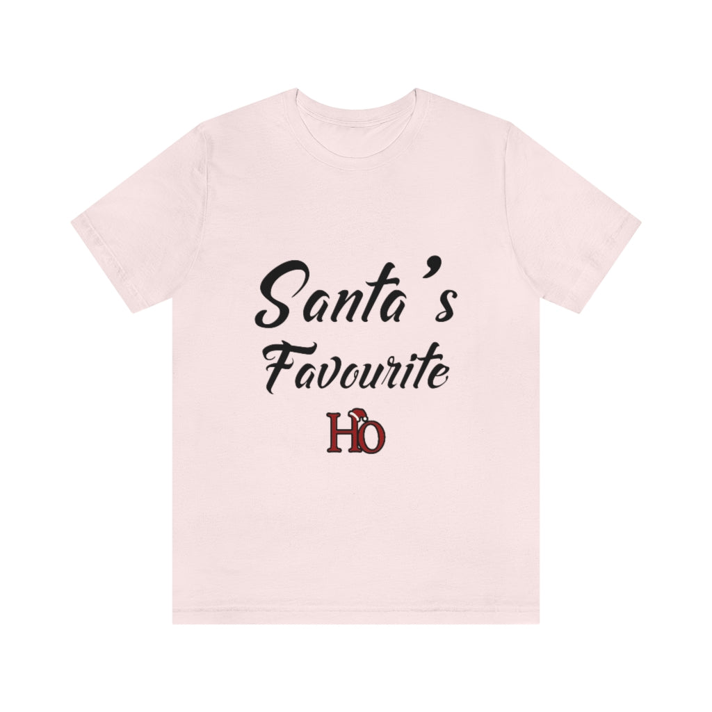 Santa's Favourite Ho Christmas Unisex Jersey Short Sleeve T-shirt