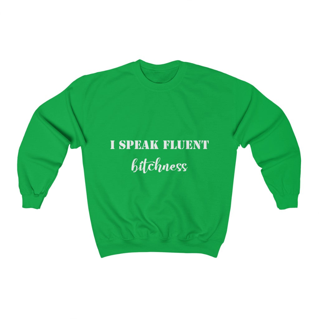 Unisex Heavy Blend™ Crewneck Sweatshirt - I speak fluent Bitchness