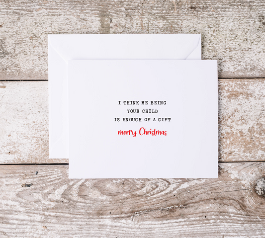 Funny Greeting Card | Awful Festive Card | Festive Season | Love Kids Present | Snarky Appreciation | Thank You | Family Santa Clause Women