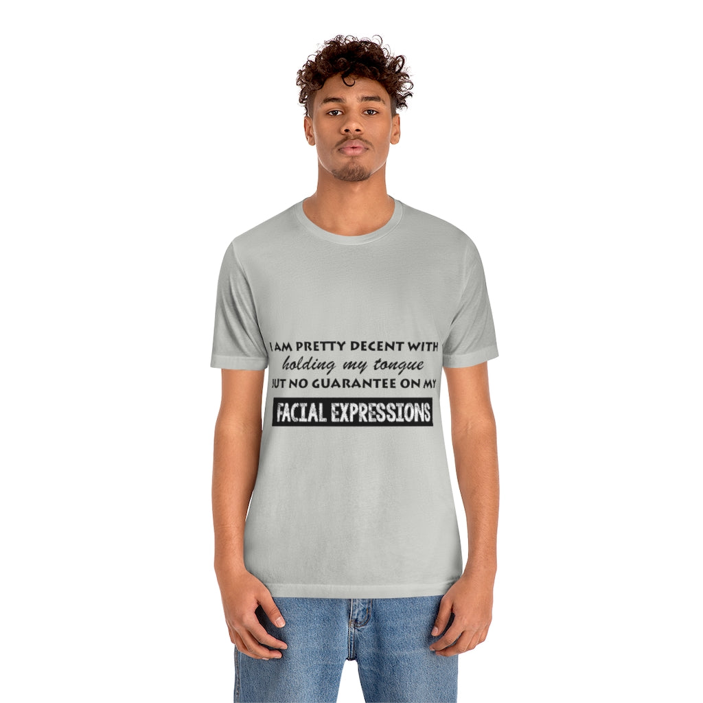 Unisex Jersey Short Sleeve Tee - Facial Expressions