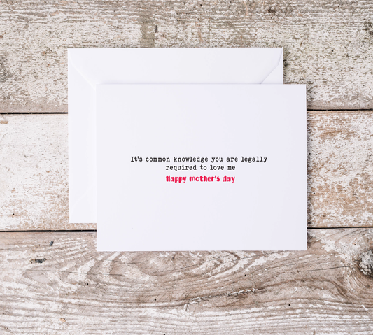 Mother's Day Awful Cards |  Best Gift For Mummy | Sarcastic Mom Gift | Love You Lots, Hilarious Mother | Snarky Moms Club | Charm Basket
