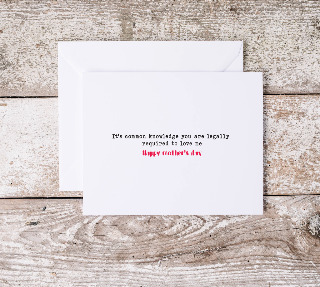 Mother's Day Awful Cards |  Best Gift For Mummy | Sarcastic Mom Gift | Love You Lots, Hilarious Mother | Snarky Moms Club | Charm Basket
