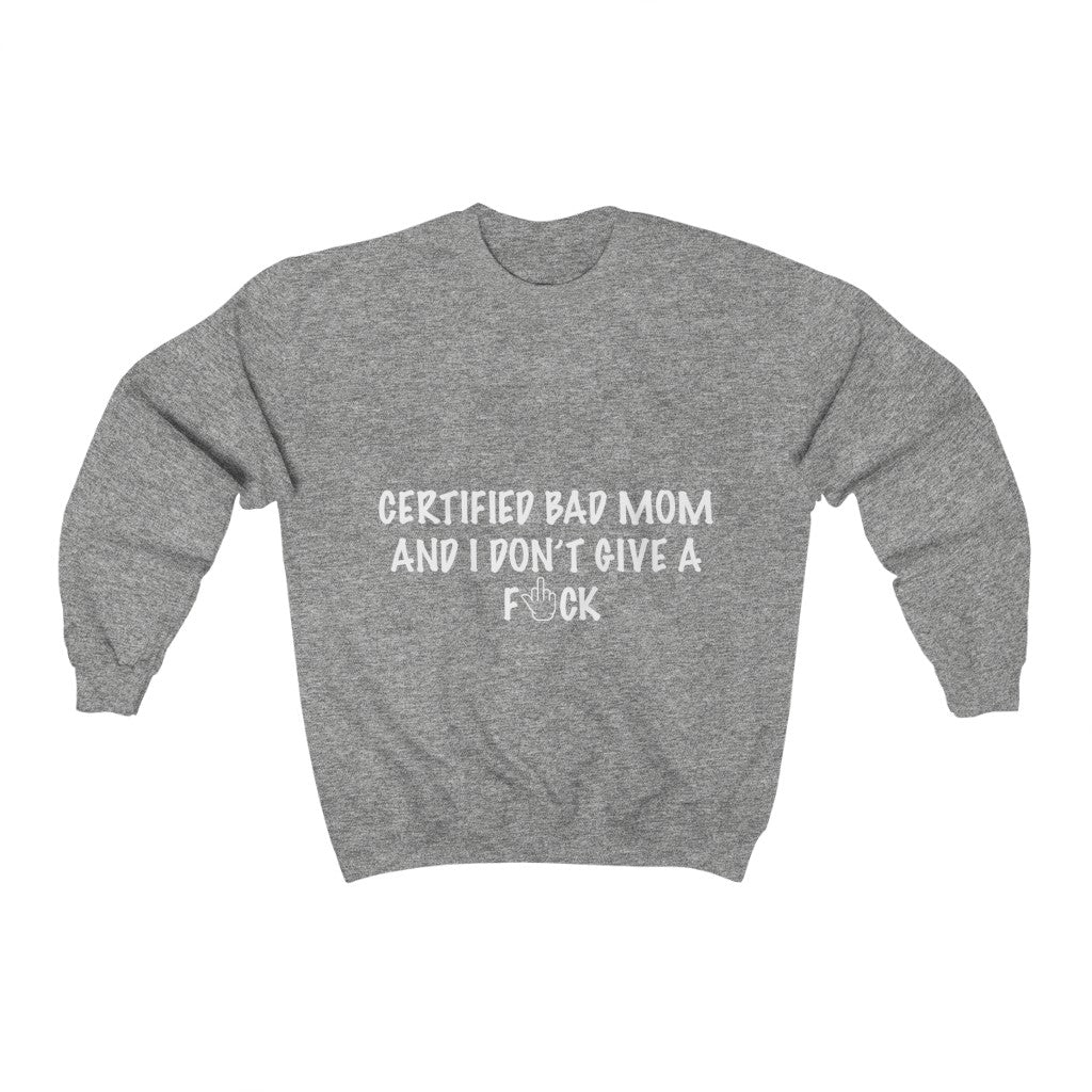 Unisex Heavy Blend™ Crewneck Sweatshirt - certified bad mom