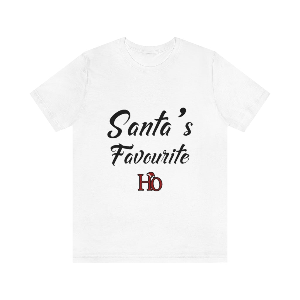 Santa's Favourite Ho Christmas Unisex Jersey Short Sleeve T-shirt