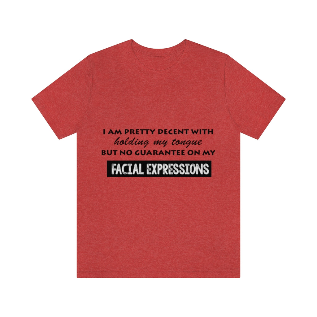 Unisex Jersey Short Sleeve Tee - Facial Expressions