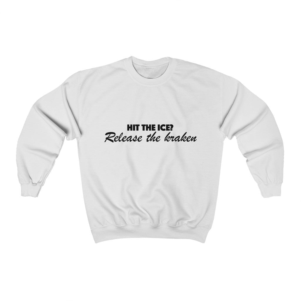 Unisex Heavy Blend™ Crewneck Sweatshirt - Hit the ice?