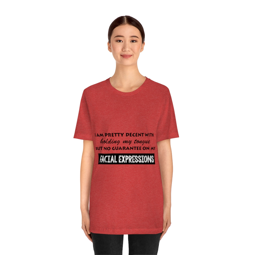 Unisex Jersey Short Sleeve Tee - Facial Expressions