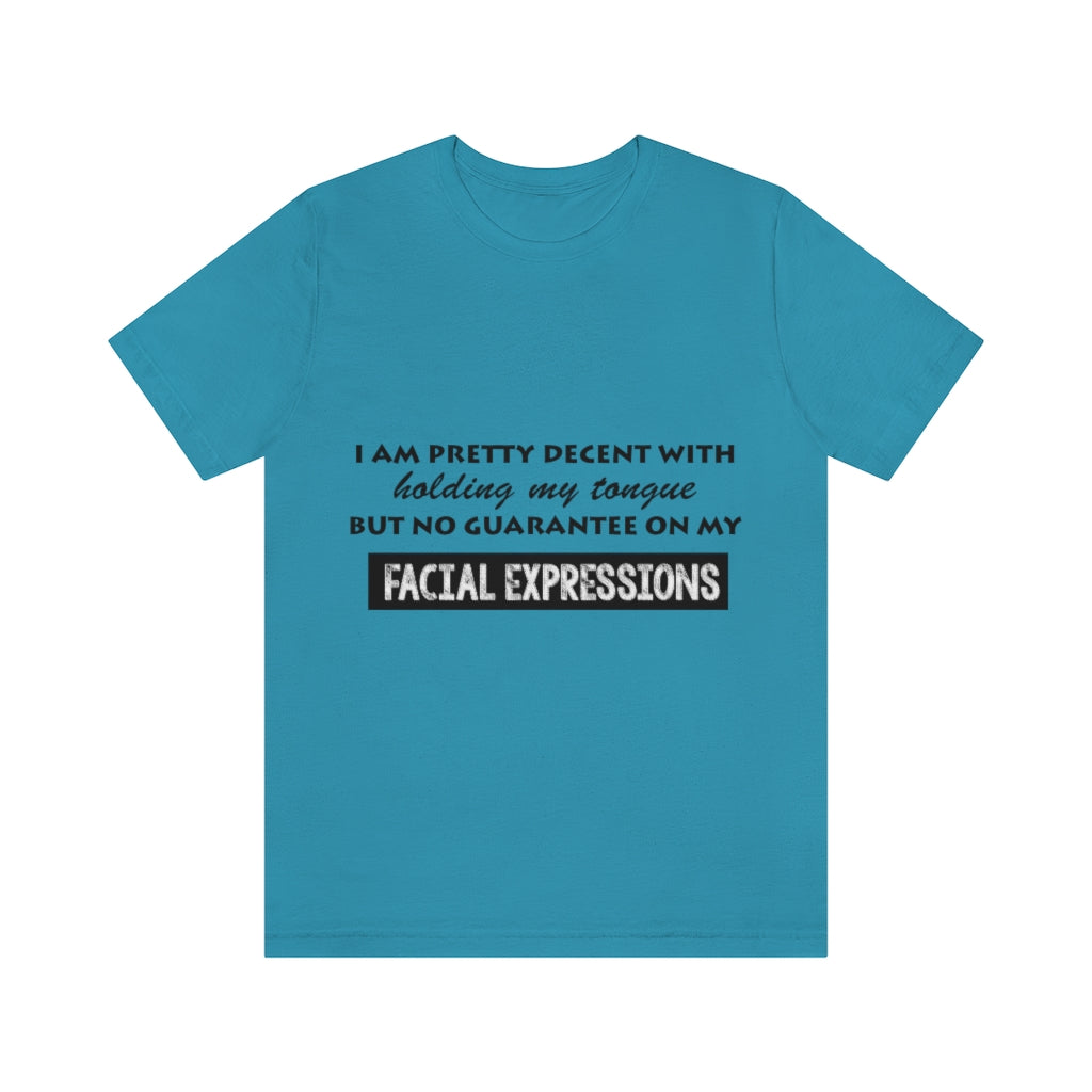 Unisex Jersey Short Sleeve Tee - Facial Expressions