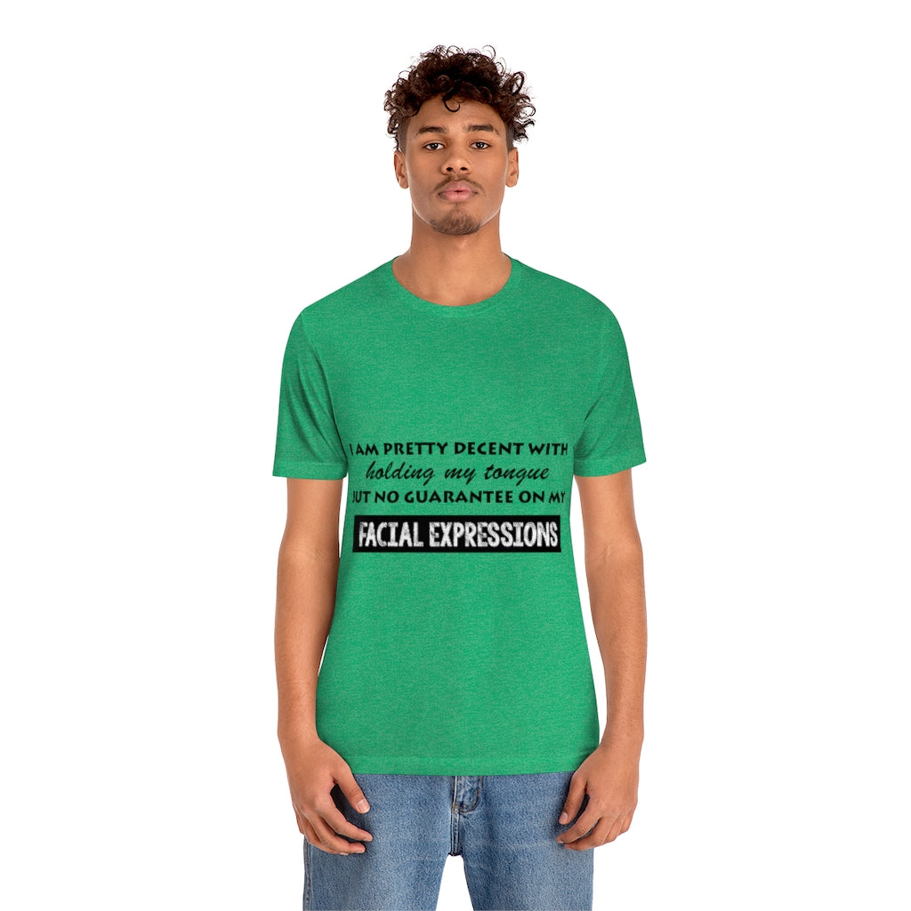 Unisex Jersey Short Sleeve Tee - Facial Expressions