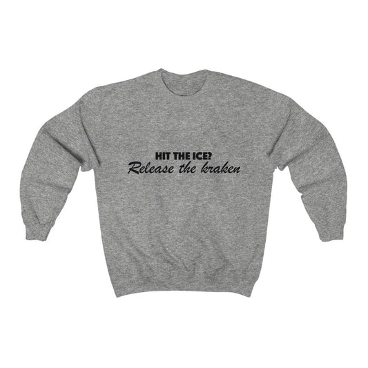 Unisex Heavy Blend™ Crewneck Sweatshirt - Hit the ice?