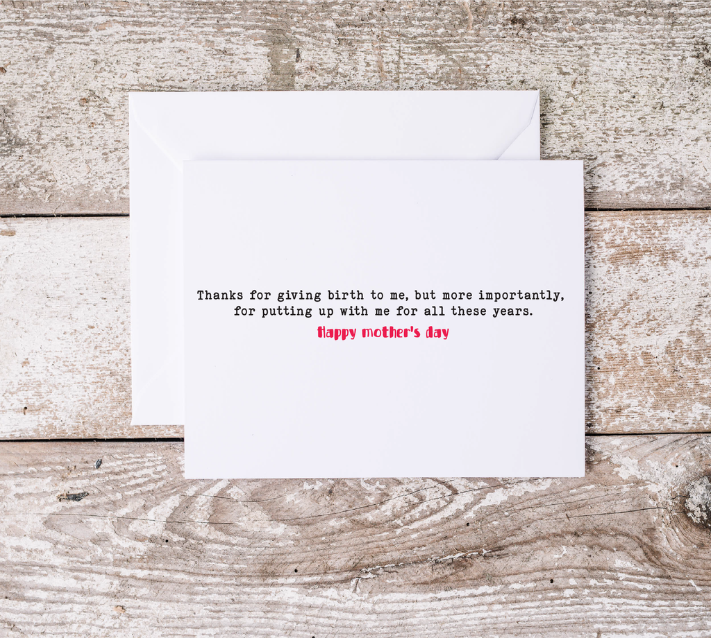 Mother's Day Awful Cards |  Best Gift For Mummy | Sarcastic Mom Gift | Love You Lots, Hilarious Mother | Snarky Moms Club | Charm Basket