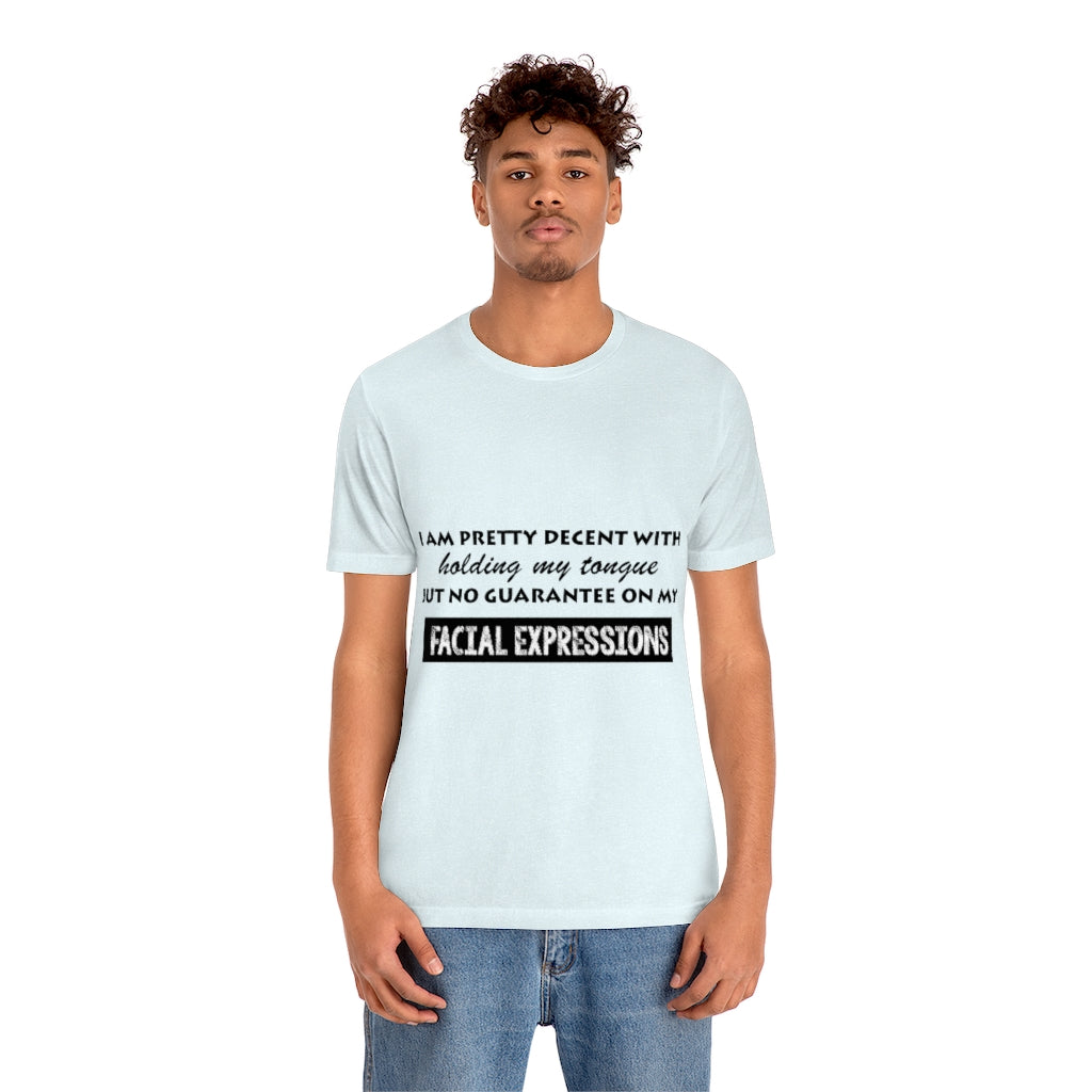 Unisex Jersey Short Sleeve Tee - Facial Expressions