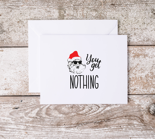 Christmas Cards | Awful Festive Card | Festive Season | Charm Love Gift | Snarky Appreciation | Joyful Thank You | Family Santa Clause Women